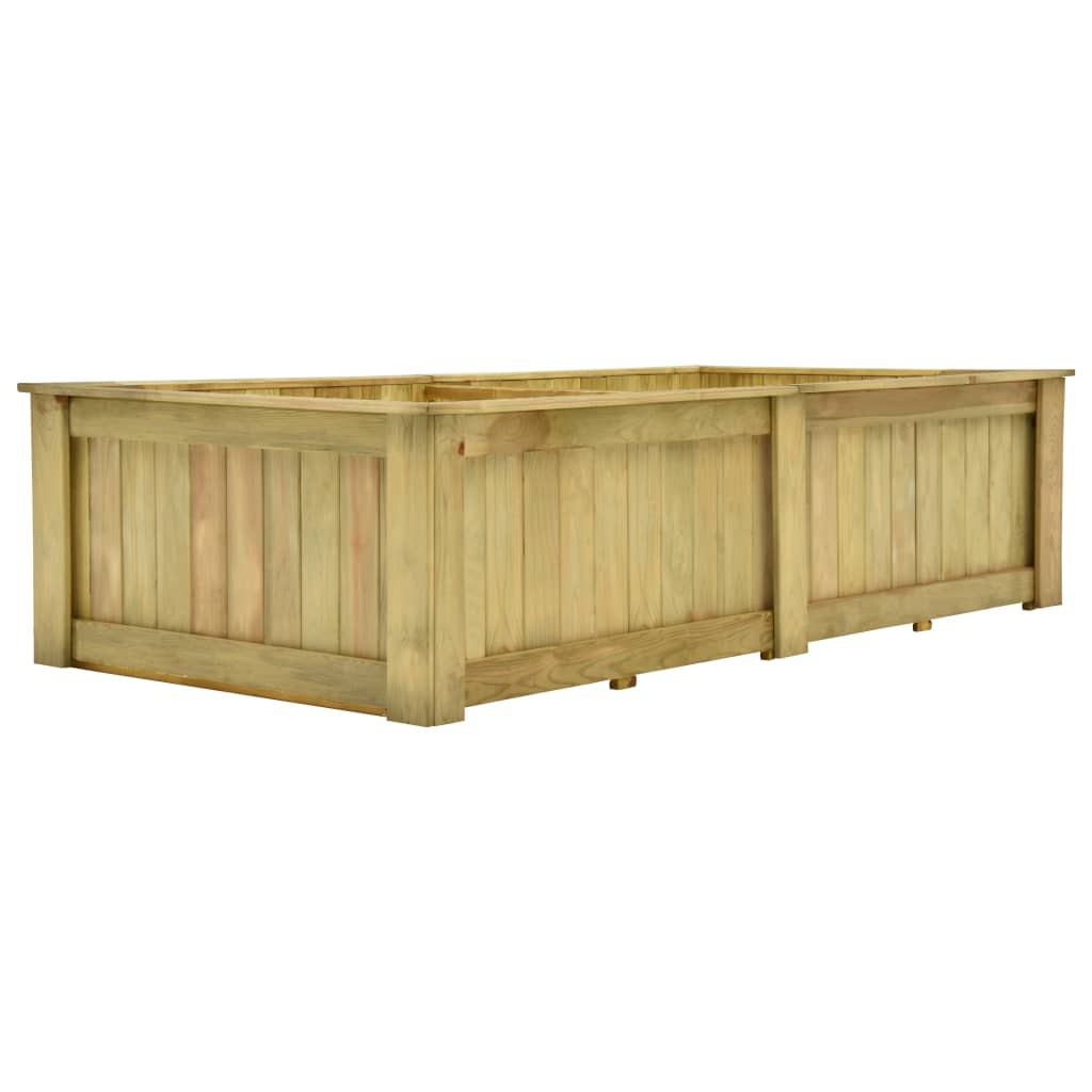 vidaXL Plantenbak verhoogd 196x50x50 cm geïmpregneerd grenenhout - Aashly