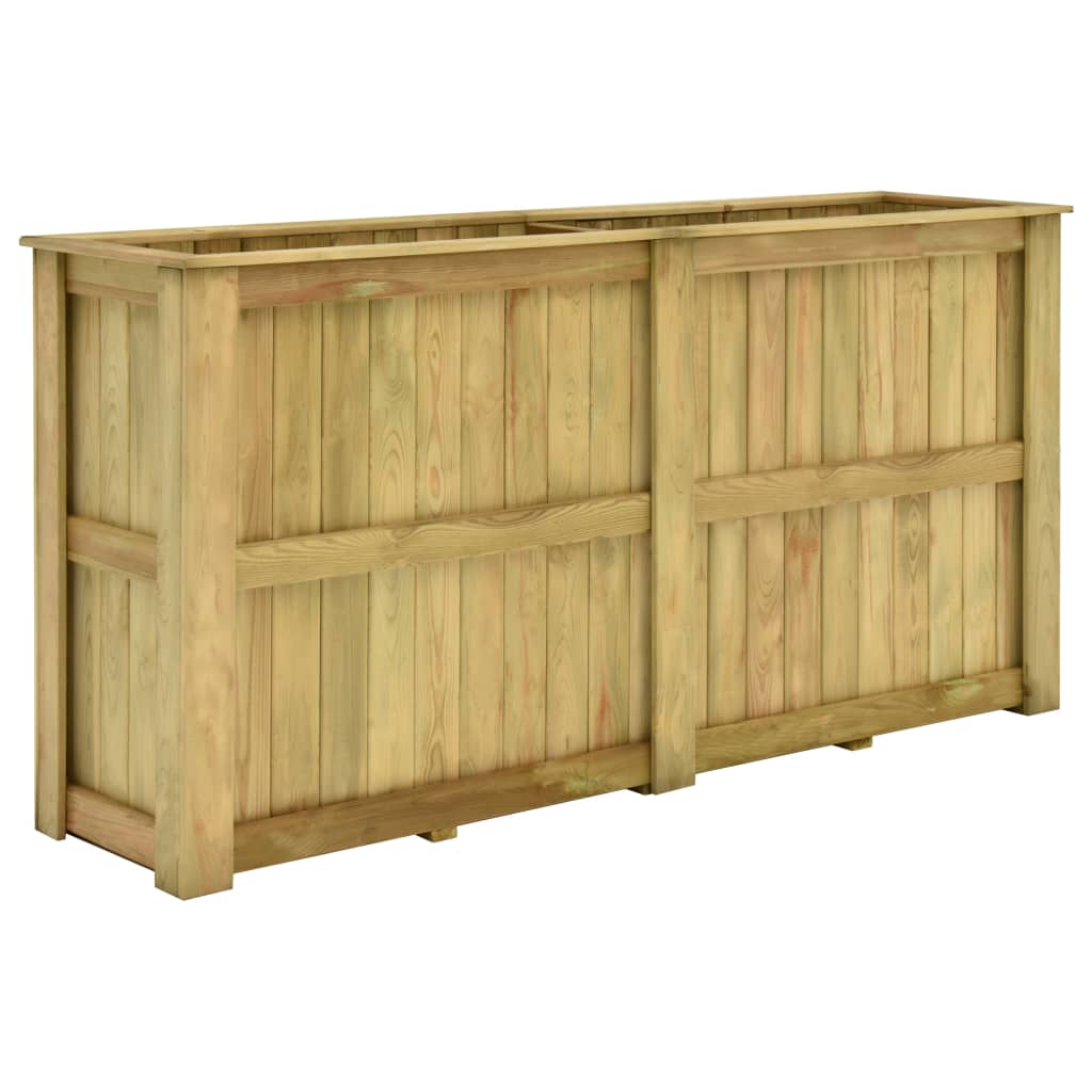 vidaXL Plantenbak verhoogd 196x50x50 cm geïmpregneerd grenenhout - Aashly