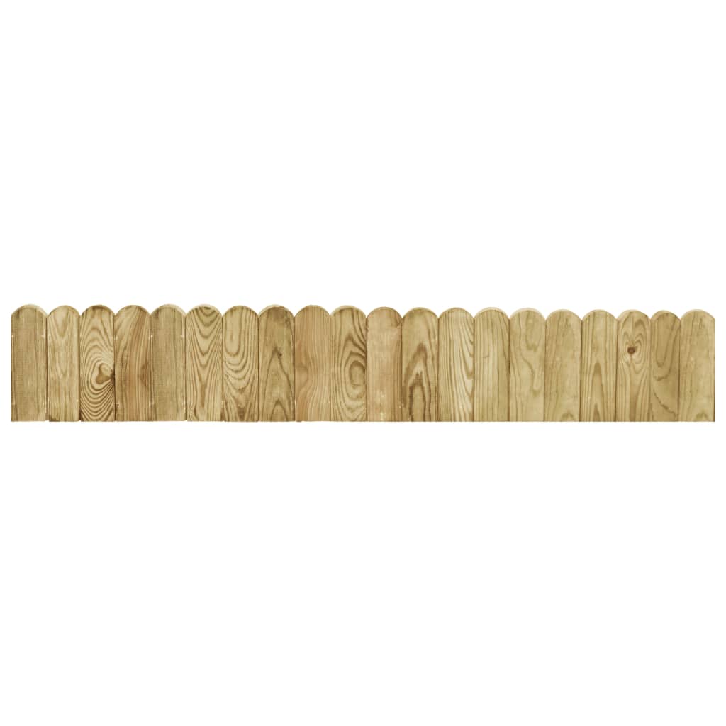 vidaXL Gazonranden 2 st 120 cm geïmpregneerd grenenhout - Aashly