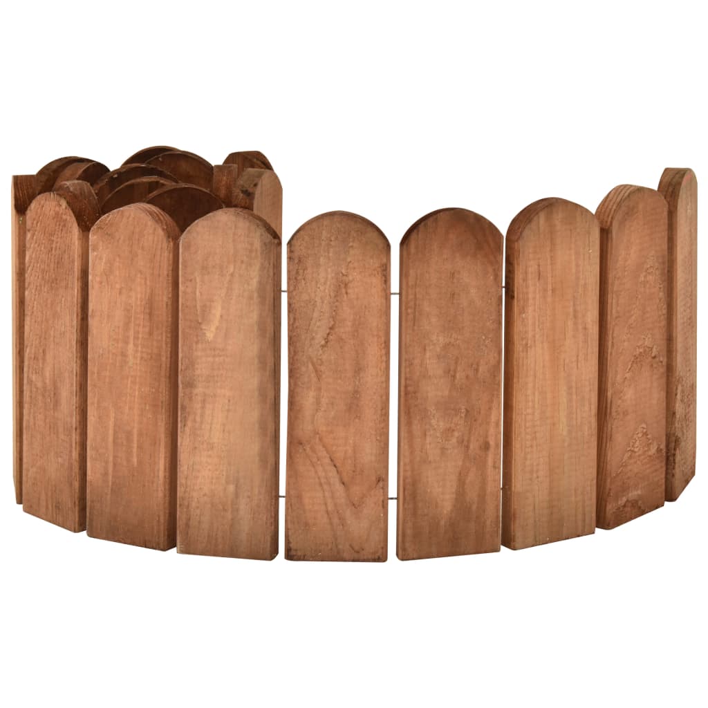 vidaXL Gazonranden 2 st 120 cm geïmpregneerd grenenhout - Aashly