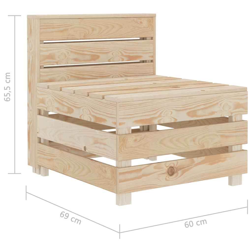 vidaXL Tuinbank pallet hout