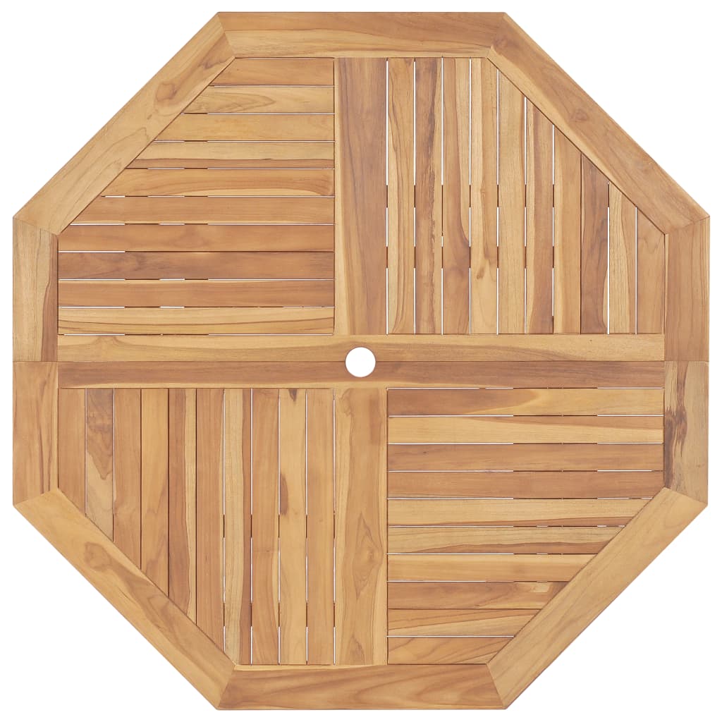 vidaXL Tuintafel inklapbaar 120x120x75 cm massief teakhout