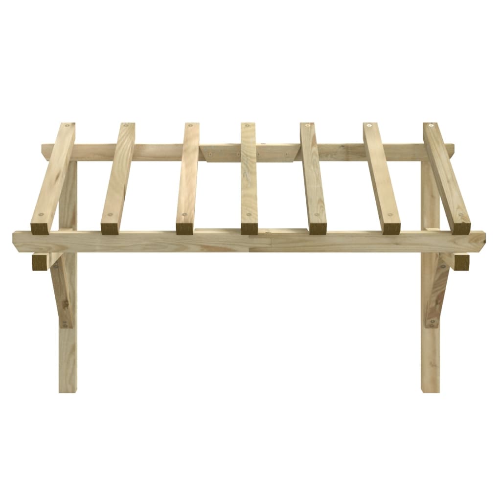 318569 vidaXL Deurluifel 100x100x80 cm geïmpregneerd grenenhout