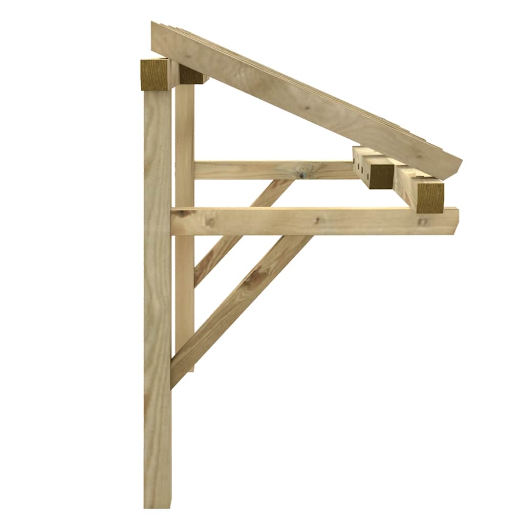 318569 vidaXL Deurluifel 100x100x80 cm geïmpregneerd grenenhout