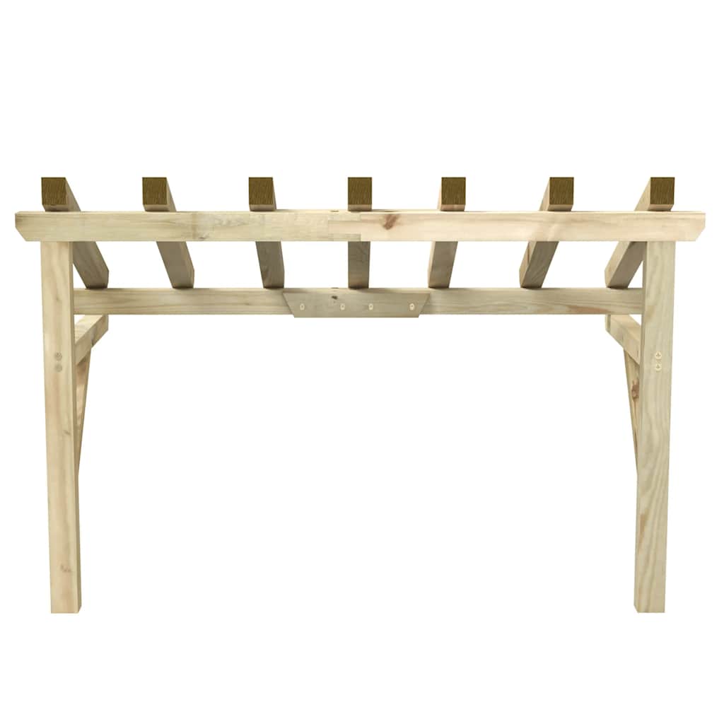 318569 vidaXL Deurluifel 100x100x80 cm geïmpregneerd grenenhout