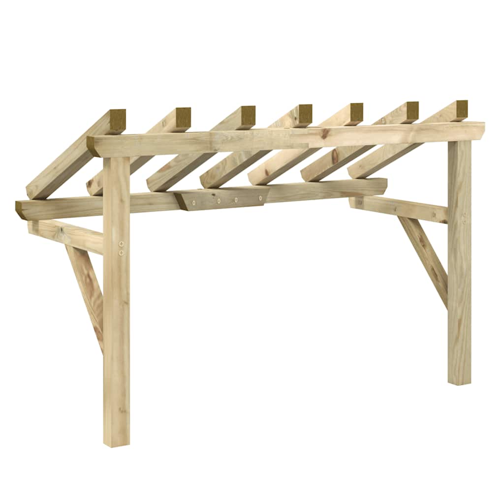 318569 vidaXL Deurluifel 100x100x80 cm geïmpregneerd grenenhout
