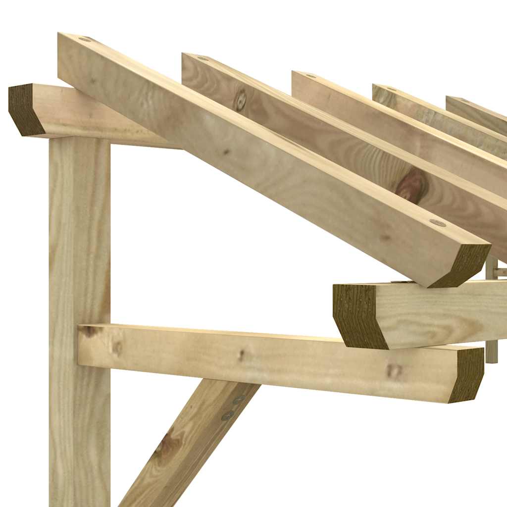 318569 vidaXL Deurluifel 100x100x80 cm geïmpregneerd grenenhout