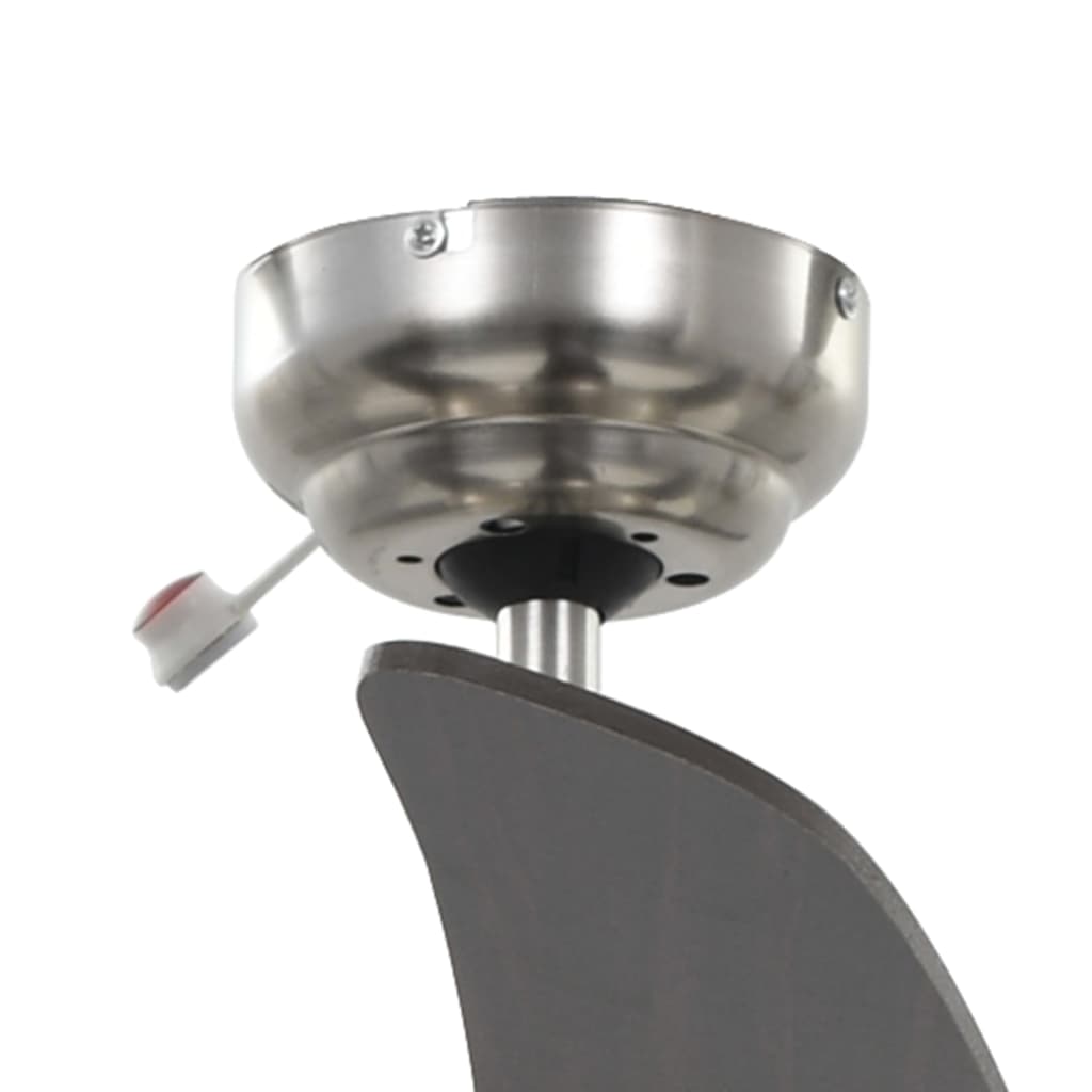 vidaXL Plafondventilator met lamp 128 cm bruin - Aashly