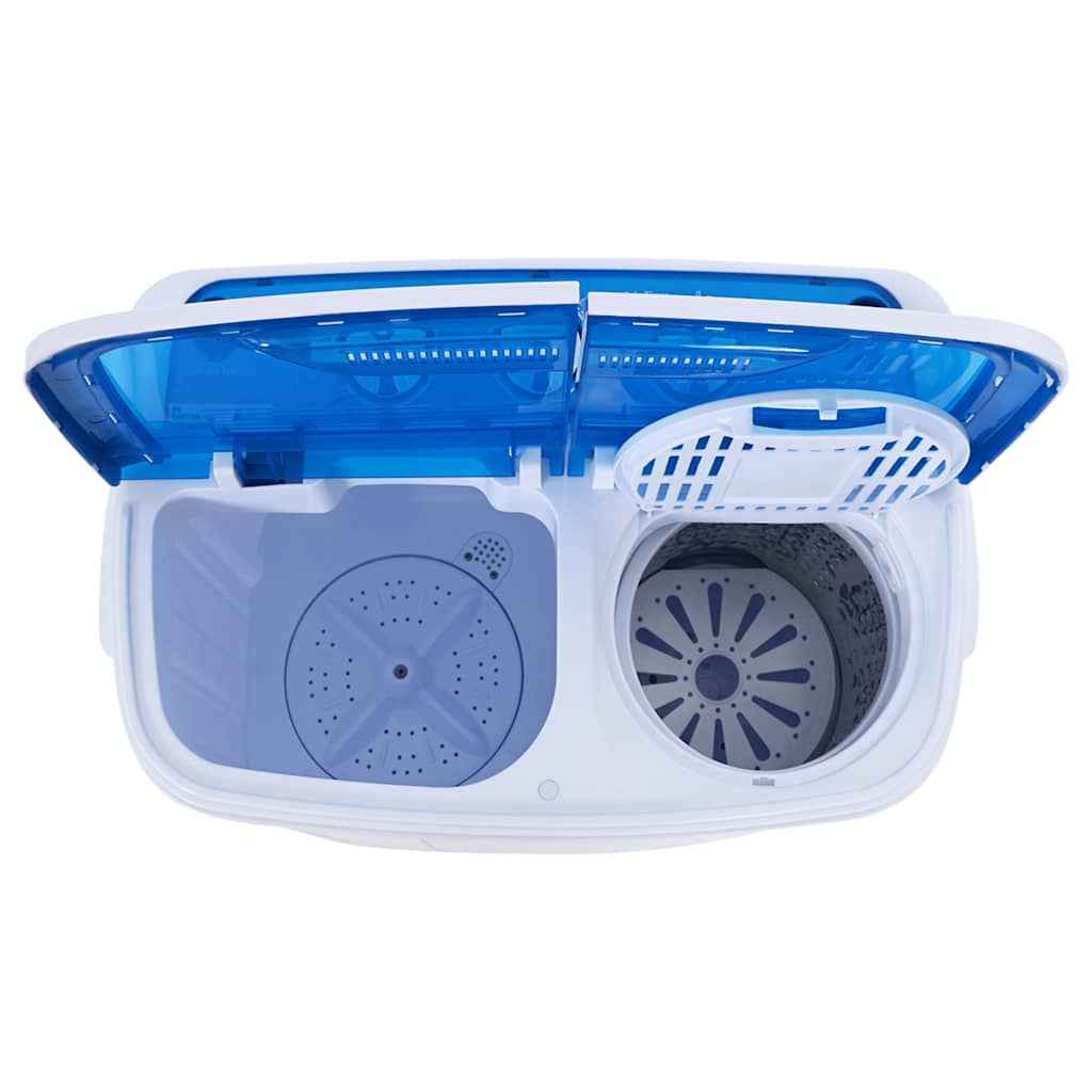 vidaXL Mini wasmachine met dubbele trommel 5,6 kg