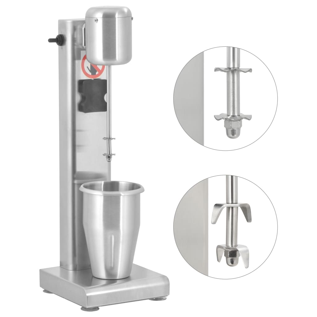 vidaXL Milkshake mixer 1 L roestvrij staal - Aashly