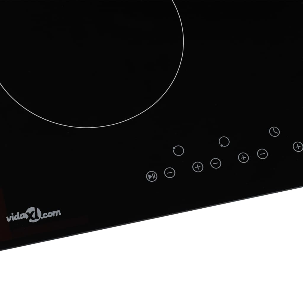 vidaXL Keramische kookplaat met 4 kookzones aanraakbediening 6000 W - Aashly