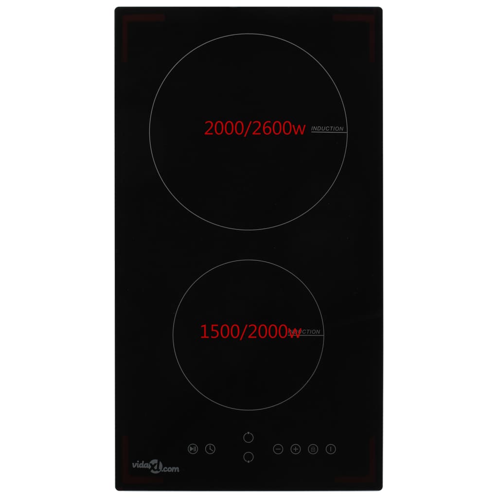 vidaXL Inductiekookplaat Flexizone 2 kookzones aanraakbediening 3500 W - Aashly