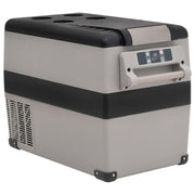 vidaXL Koelbox met handvat 55 L PP & PE zwart en grijs - Aashly
