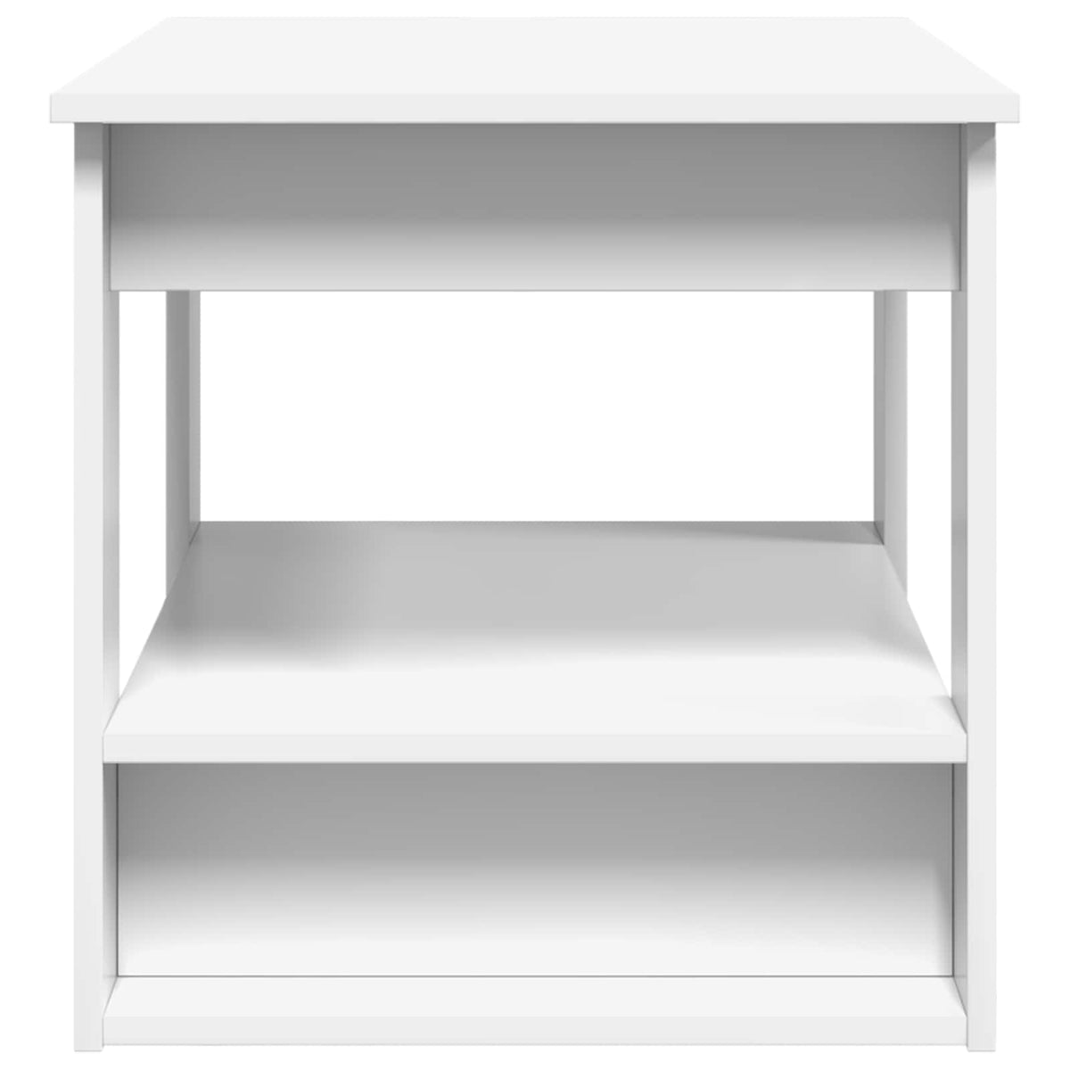 vidaXL Salontafel Wit 72 x 50 x 50 cm Bewerkt hout