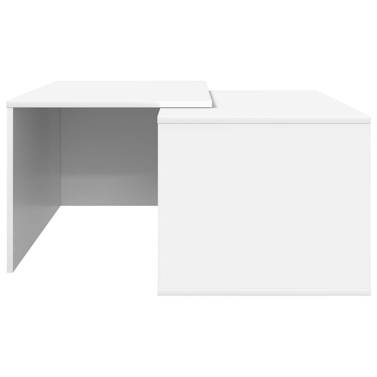 vidaXL Koffietafel Set 2 pcs Wit Bewerkt hout