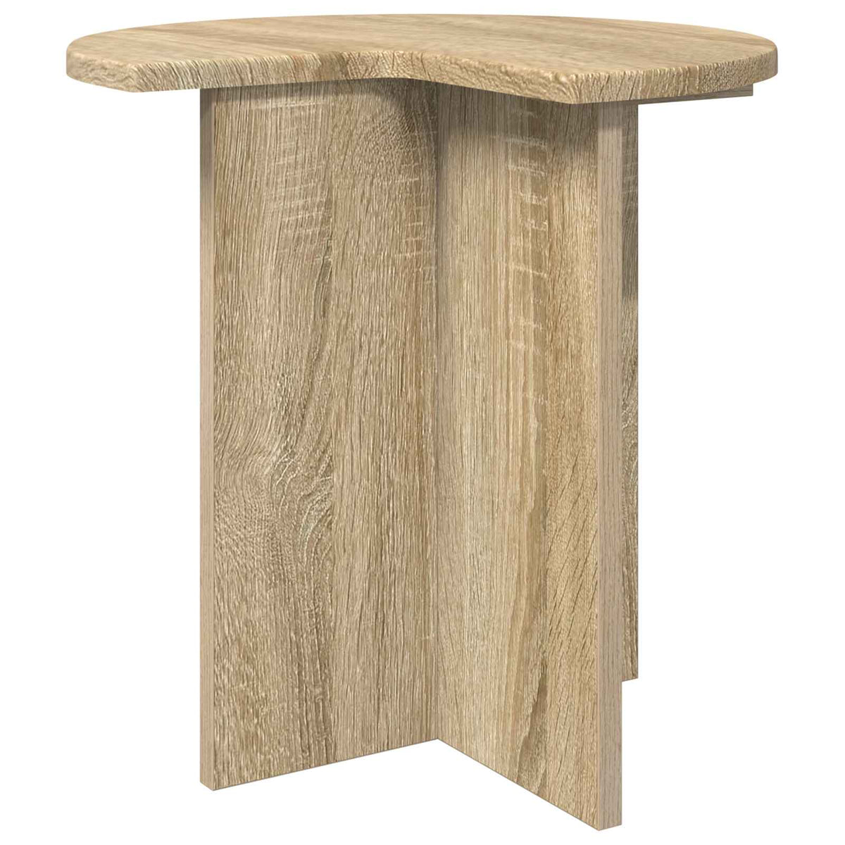 vidaXL Bijzettafel met opslag Wit Ø 39 x 38 cm Bewerkt hout
