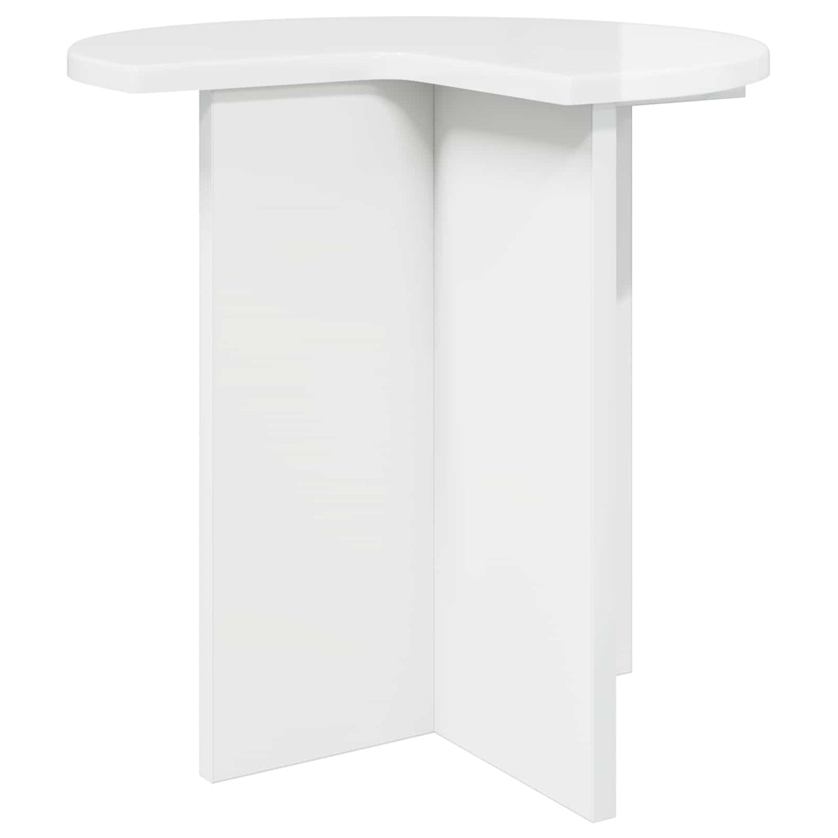 vidaXL Bijzettafel met opslag Wit Ø 39 x 38 cm Bewerkt hout