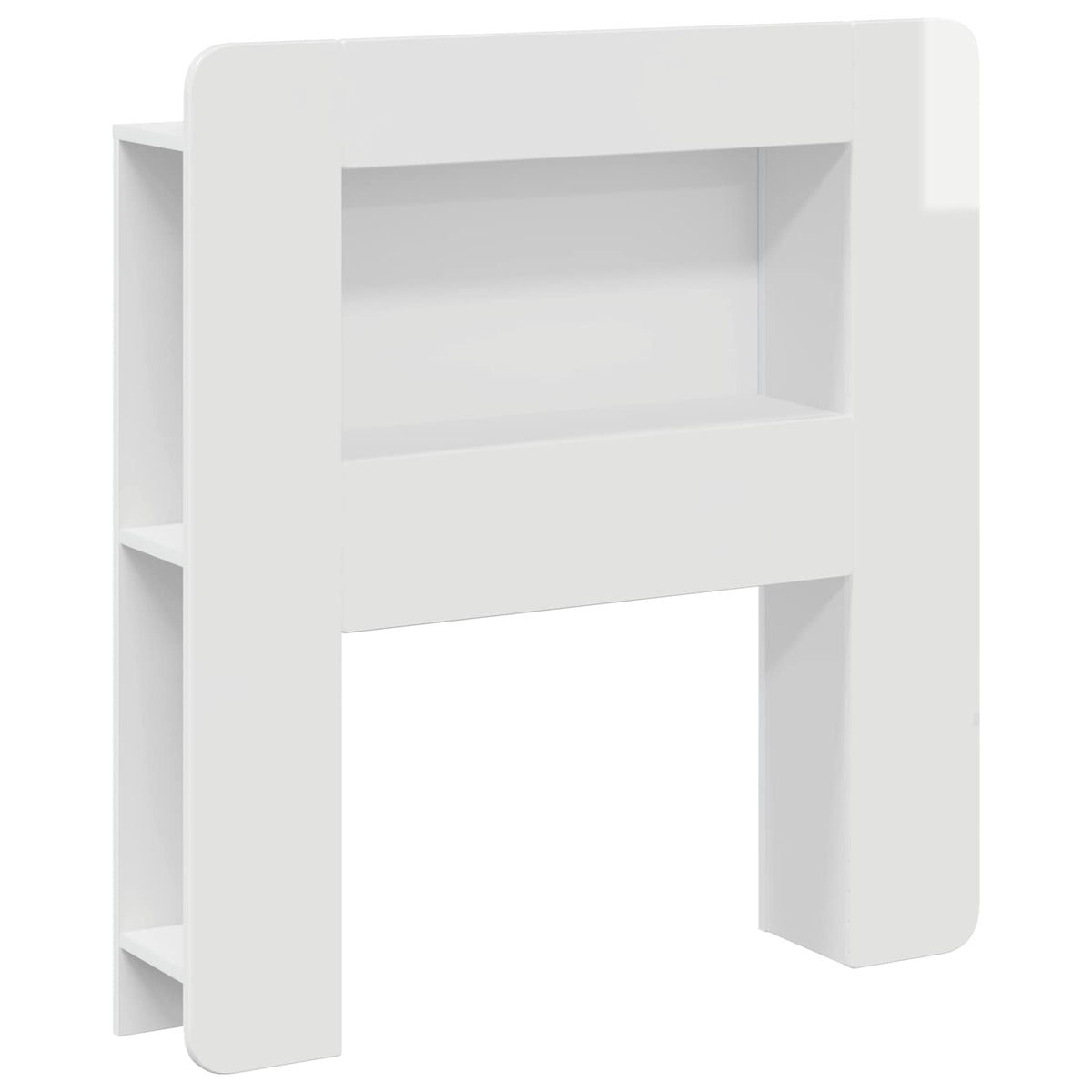 vidaXL Hoofdbordkast met opslag Gerookt Eiken 215 x 18,5 x 100 cm