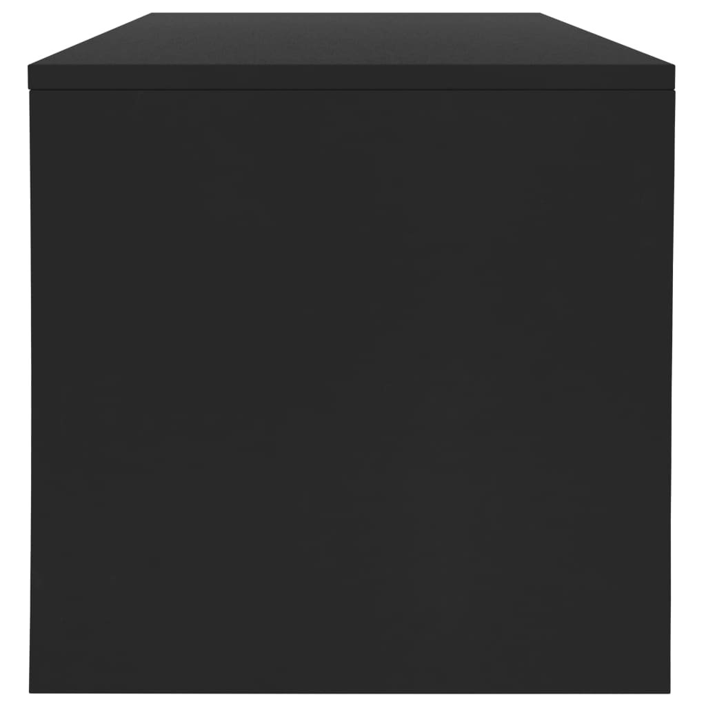 vidaXL Salontafel 100x40x40 cm bewerkt hout zwart - Aashly