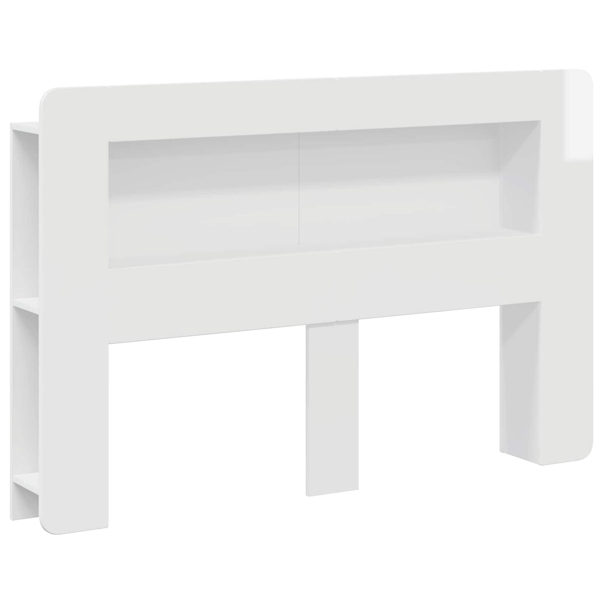 vidaXL Hoofdbordkast met opslag Gerookt Eiken 215 x 18,5 x 100 cm