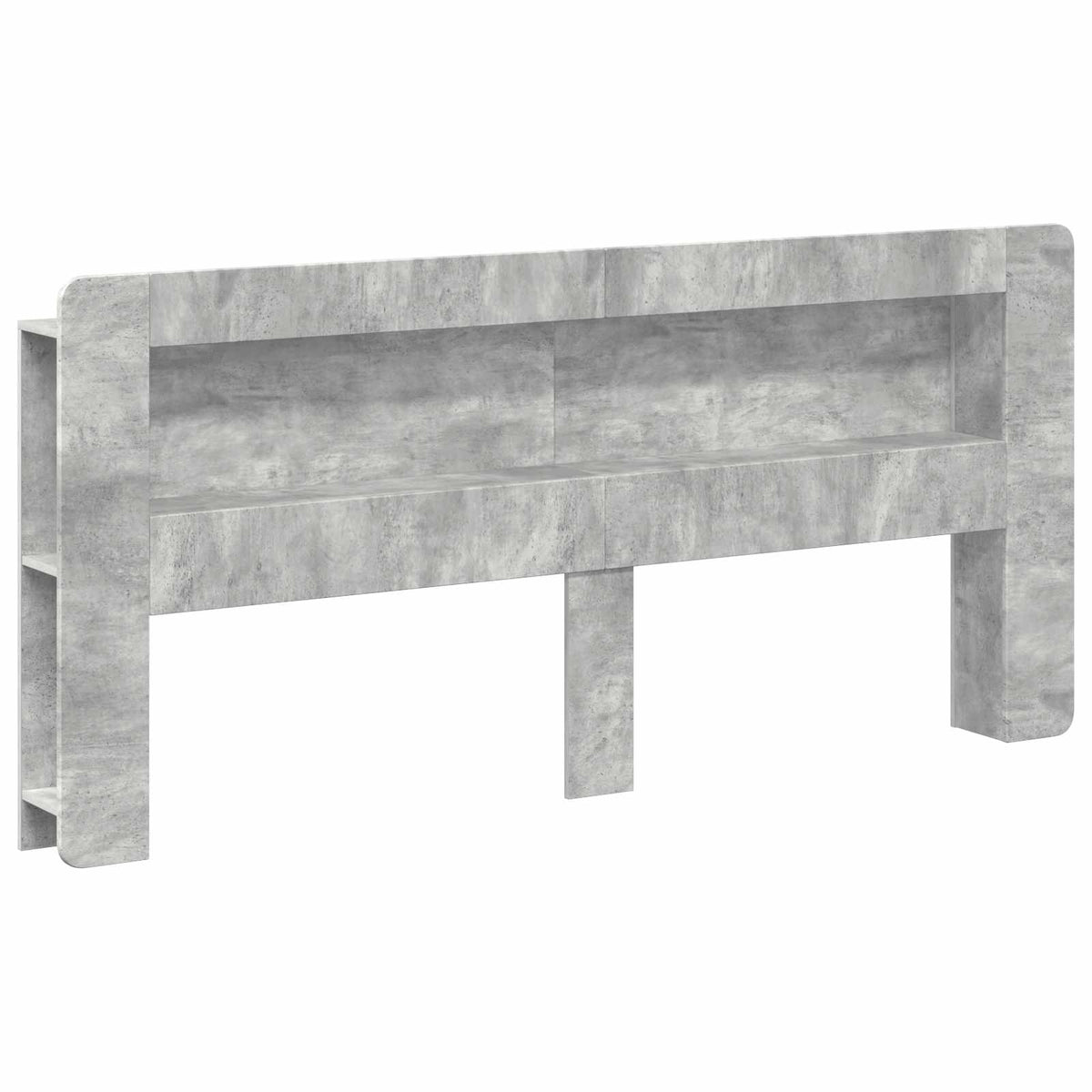 vidaXL Hoofdbordkast met opslag Gerookt Eiken 215 x 18,5 x 100 cm