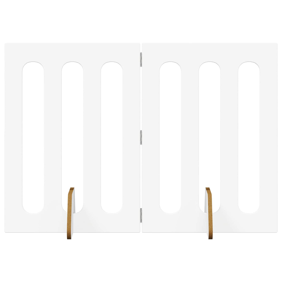 vidaXL Opvouwbaar huisdierhek 2 pcs Wit 100,5 x 38 x 90 cm