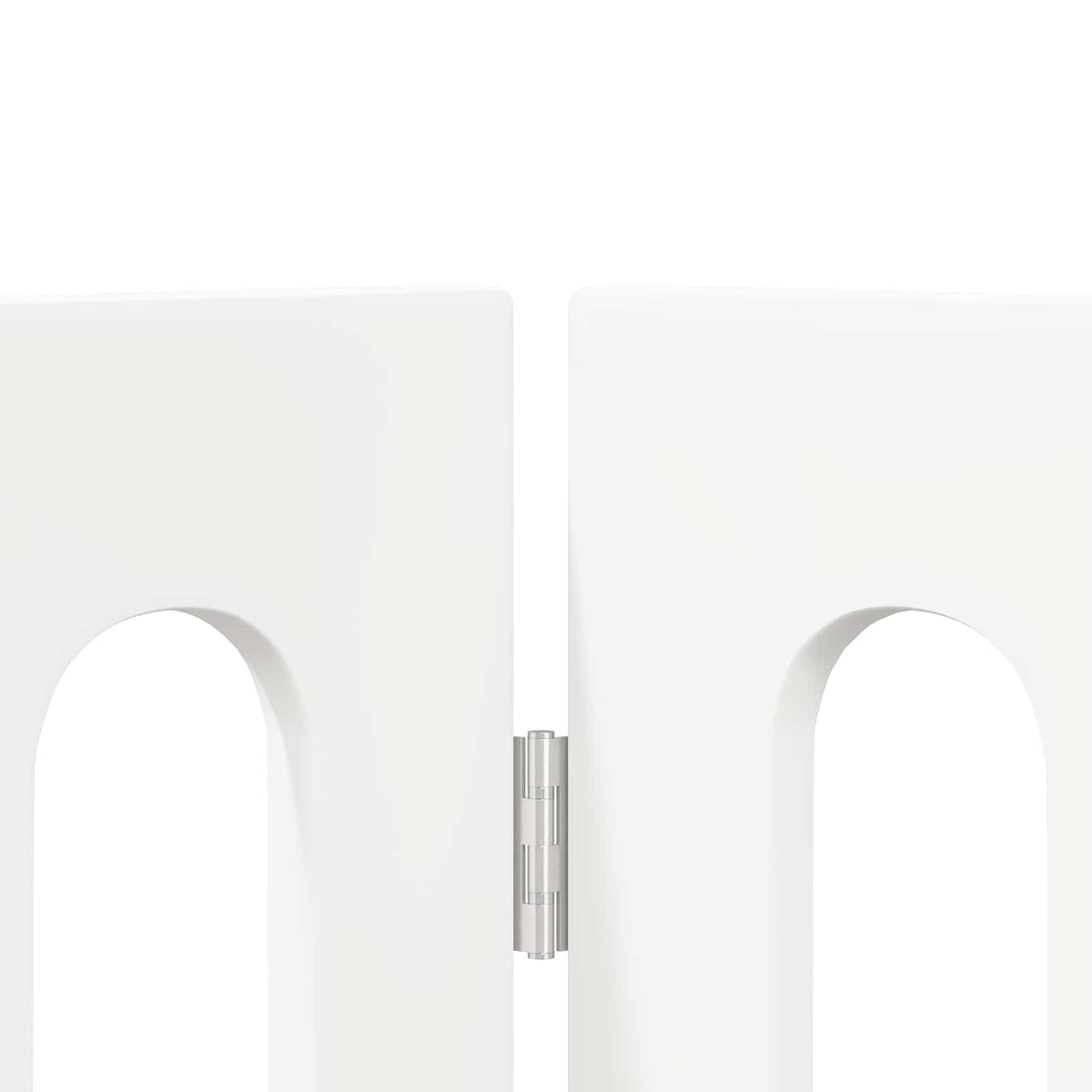 vidaXL Opvouwbaar huisdierhek 2 pcs Wit 100,5 x 38 x 90 cm