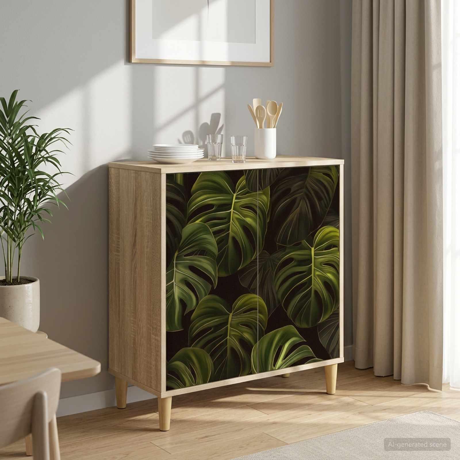 vidaXL Dressoir RHENEN Sonoma 69 x 33 x 75 cm Bewerkt hout