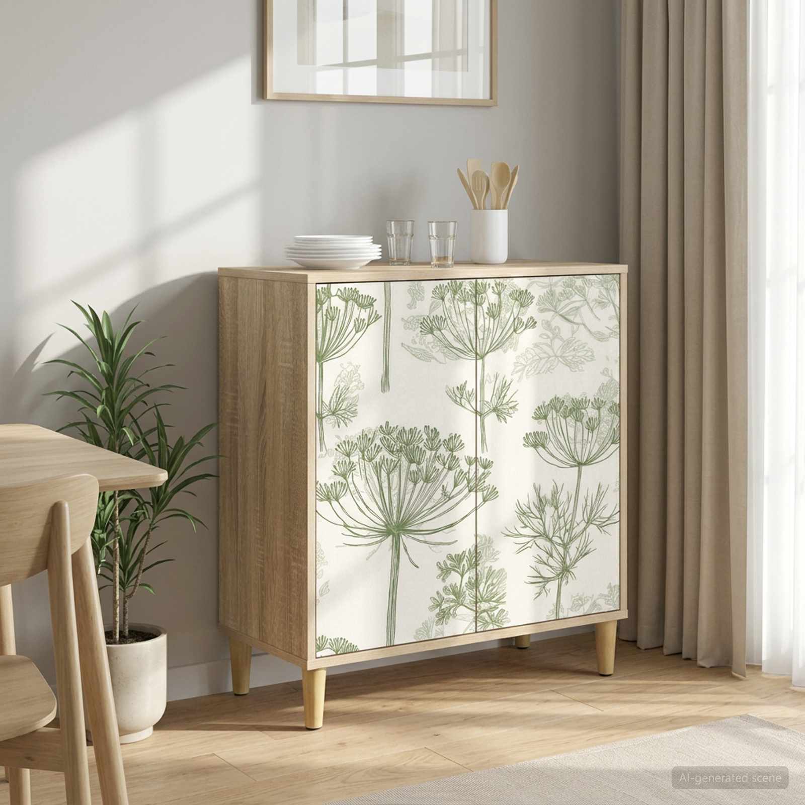 vidaXL Dressoir RHENEN Sonoma 69 x 33 x 75 cm Bewerkt hout
