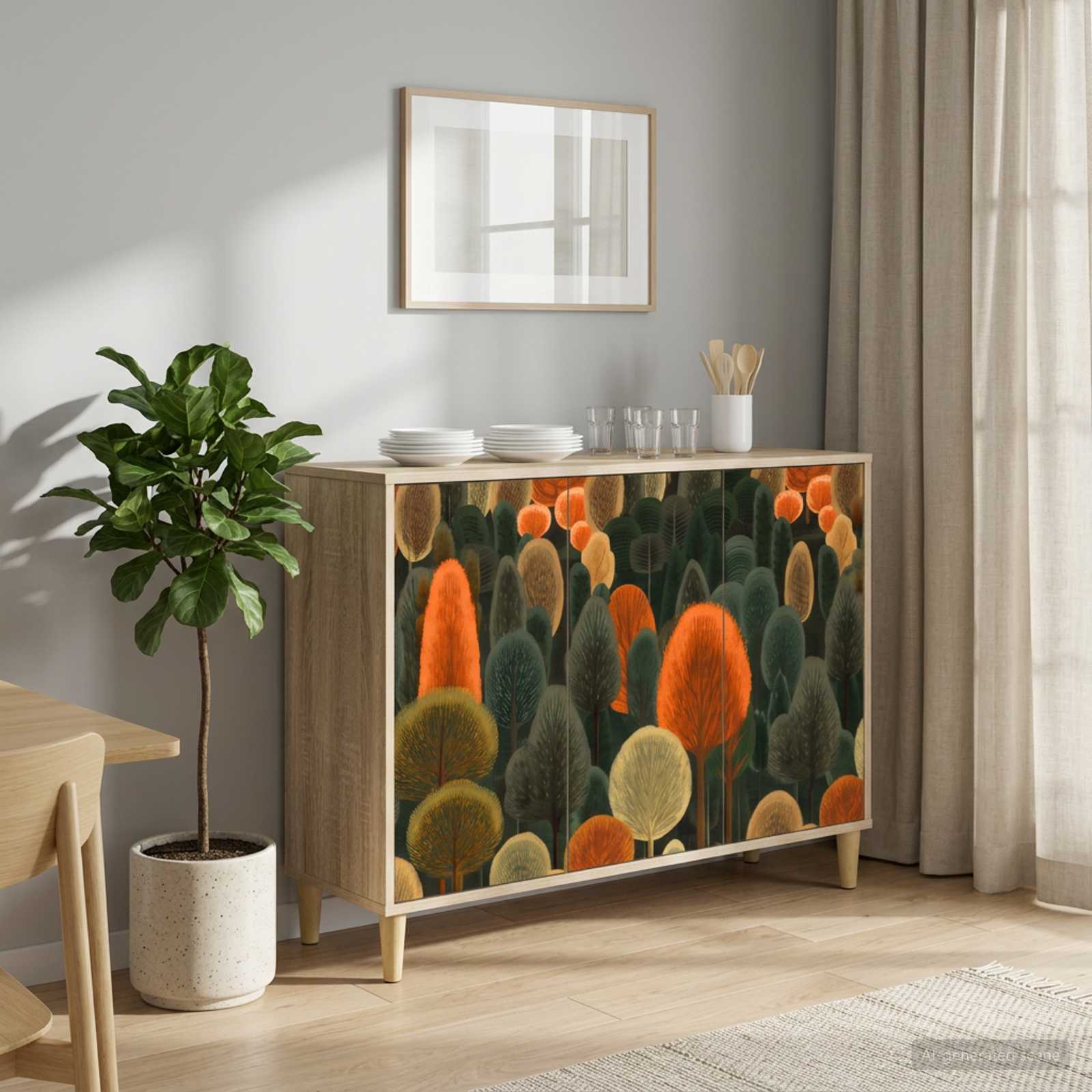vidaXL Dressoir RHENEN Sonoma 102 x 33 x 75 cm Bewerkt hout