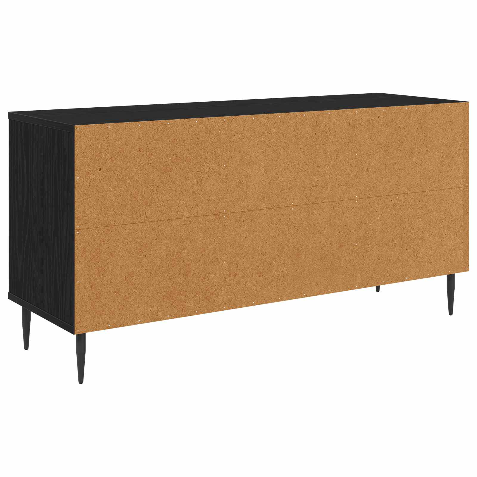 vidaXL Tv-meubel RHENEN 102 x 33 x 51 cm Zwart eiken Bewerkt hout