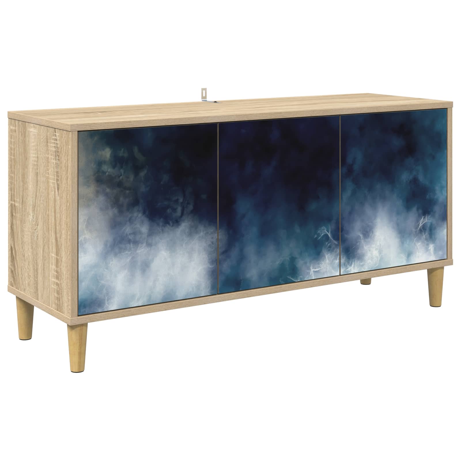 vidaXL Tv-meubel RHENEN 102 x 33 x 50 cm Sonoma Bewerkt hout