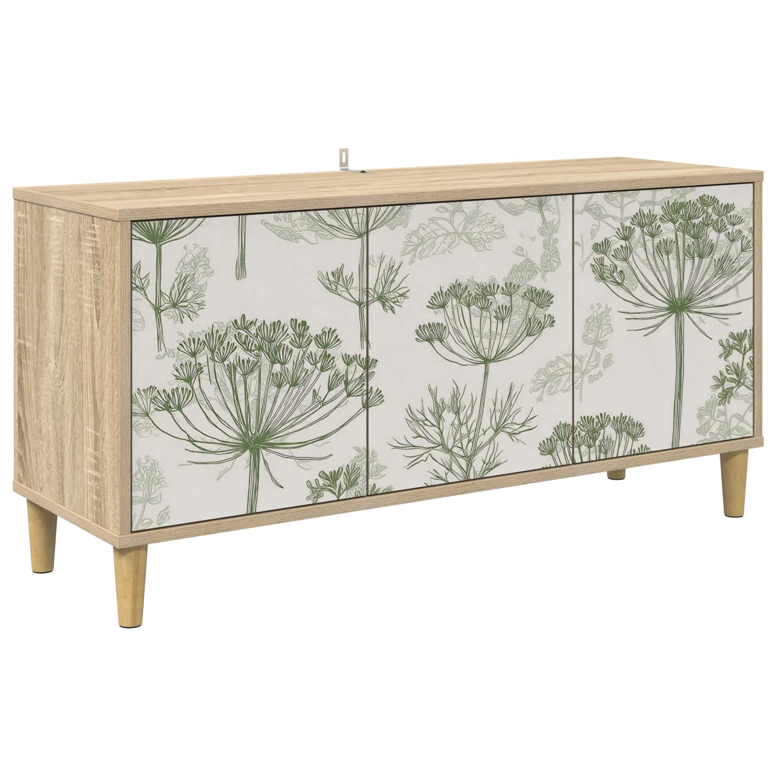 vidaXL Tv-meubel RHENEN 102 x 33 x 50 cm Sonoma Bewerkt hout