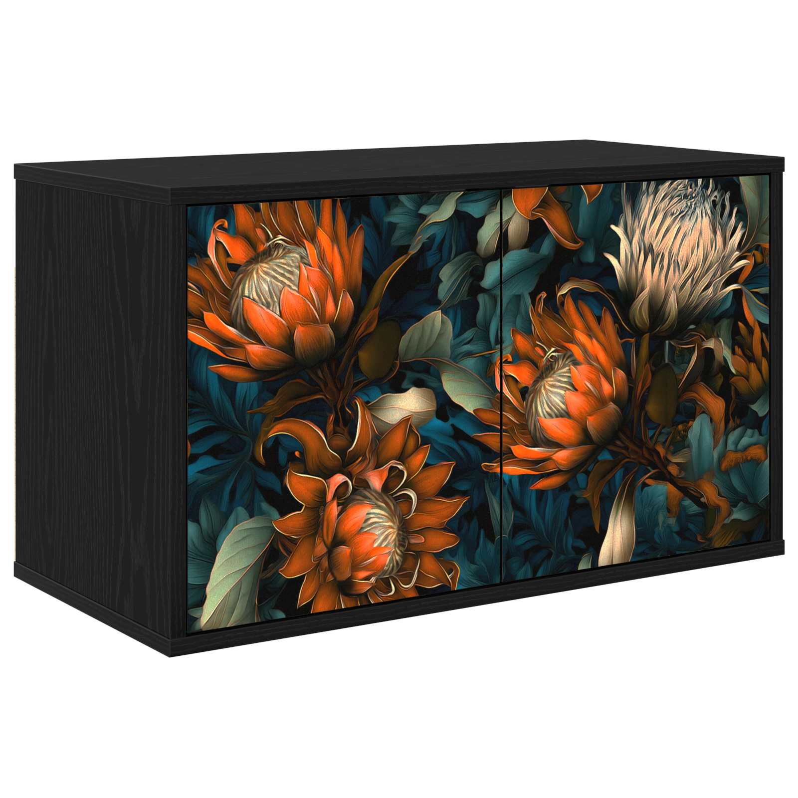 vidaXL Wandgemonteerd tv-meubel RHENEN 69 x 33 x 40 cm Sonoma Eiken