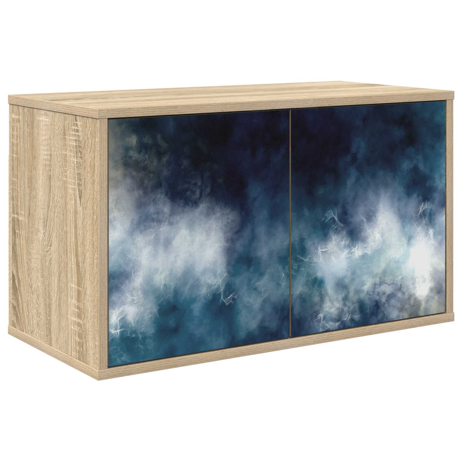 vidaXL Wandgemonteerd tv-meubel RHENEN 69 x 33 x 40 cm Sonoma Eiken