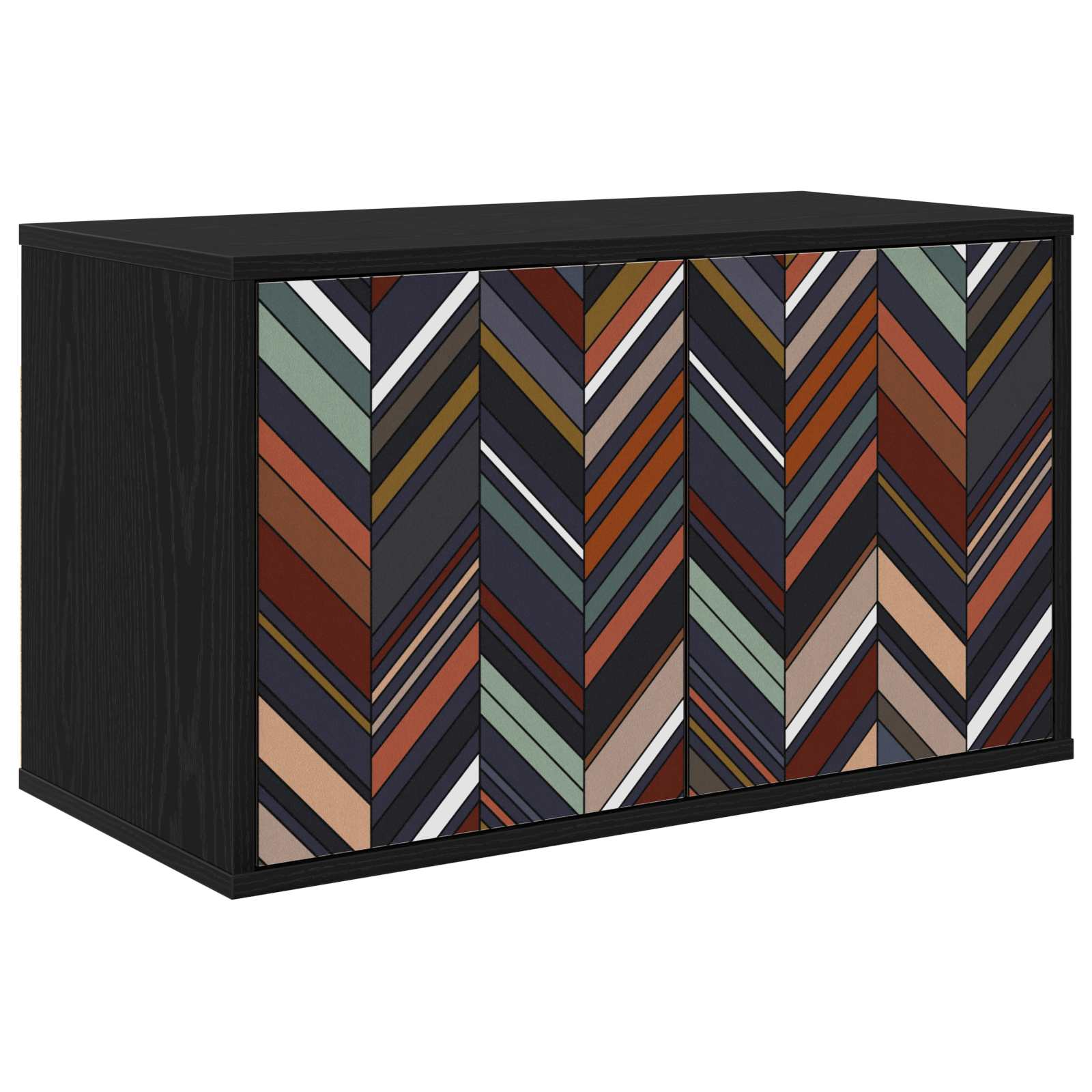 vidaXL Wandgemonteerd tv-meubel RHENEN 69 x 33 x 40 cm Sonoma Eiken