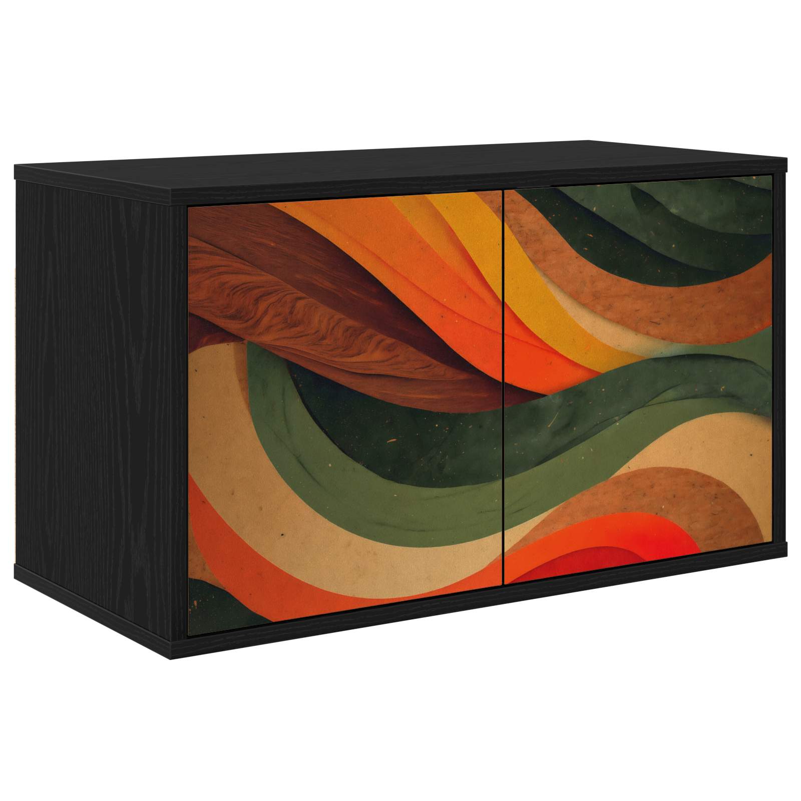 vidaXL Wandgemonteerd tv-meubel RHENEN 69 x 33 x 40 cm Sonoma Eiken