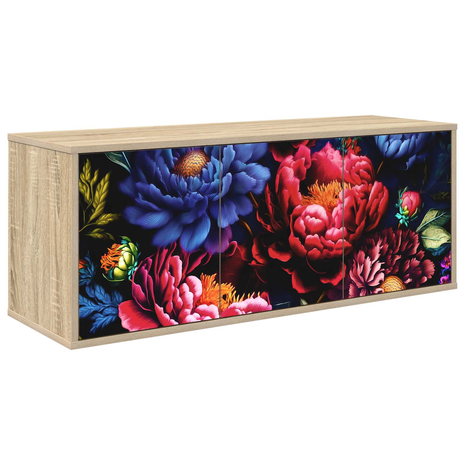 vidaXL Wandgemonteerd tv-meubel RHENEN 102 x 33 x 40 cm Sonoma Eiken