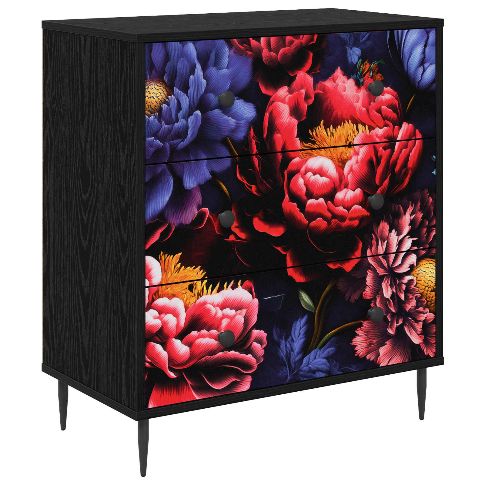 vidaXL Ladekast RHENEN Tropisch junglemotief 66 x 36,5 x 76 cm
