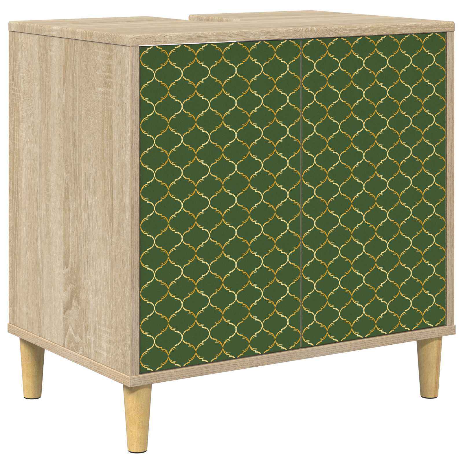 vidaXL Badkamerkast RHENEN Sonoma 60 x 40 x 60 cm Bewerkt hout