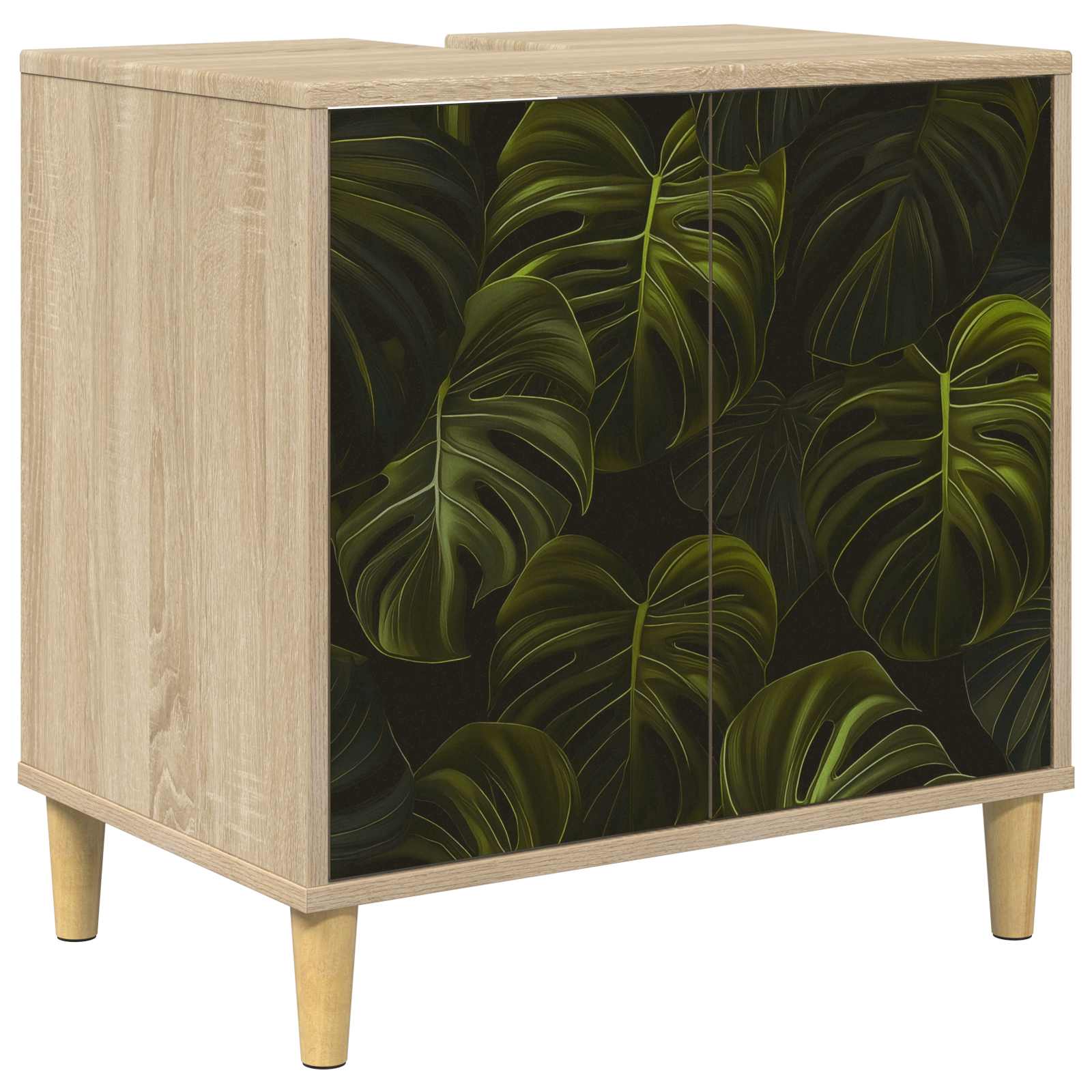 vidaXL Badkamerkast RHENEN Sonoma 60 x 40 x 60 cm Bewerkt hout