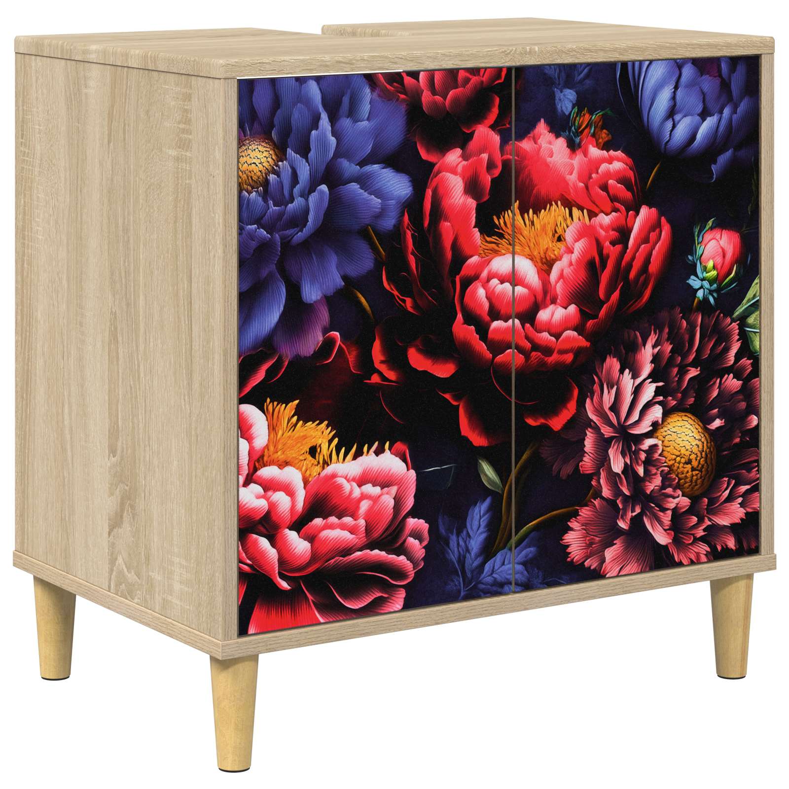vidaXL Badkamerkast RHENEN Sonoma 60 x 40 x 60 cm Bewerkt hout