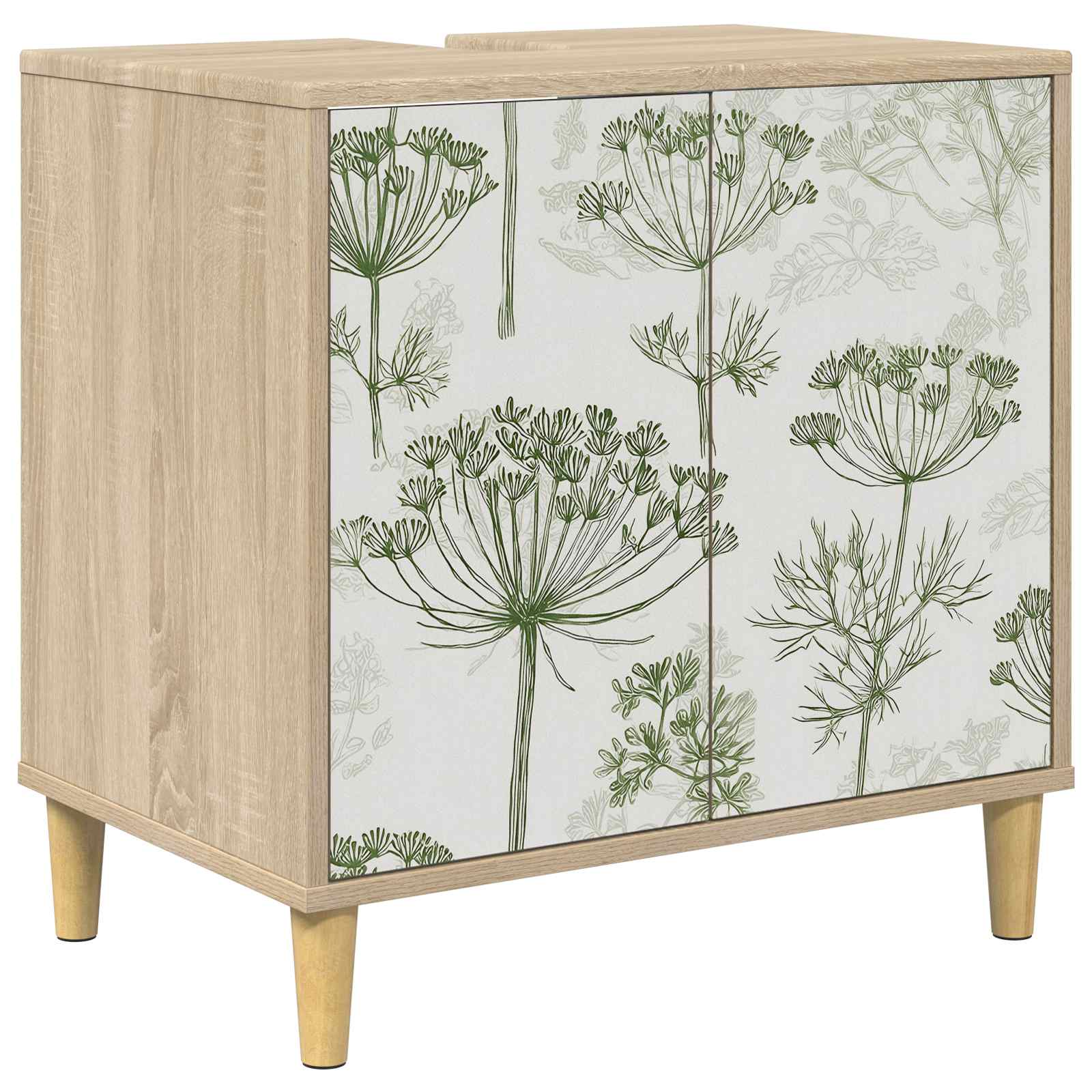 vidaXL Badkamerkast RHENEN Sonoma 60 x 40 x 60 cm Bewerkt hout