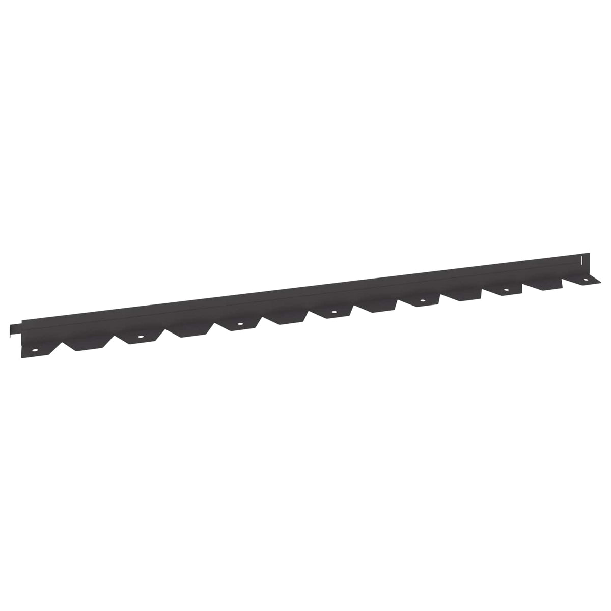 vidaXL Gazonrand 10 pcs 102 x 4 x 4 cm Staal Wit