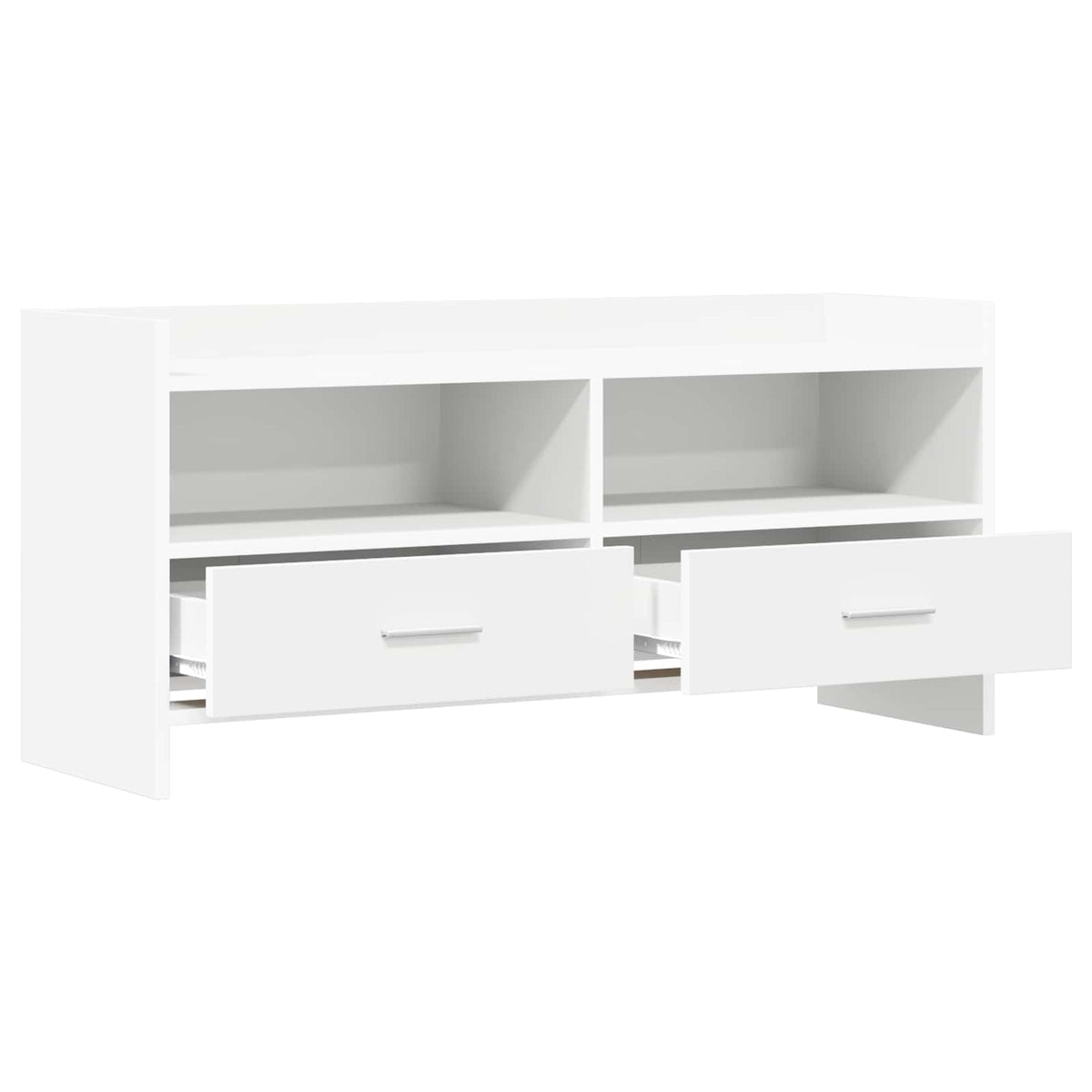vidaXL TV-kast 100 x 33 x 47 cm Wit Bewerkt hout