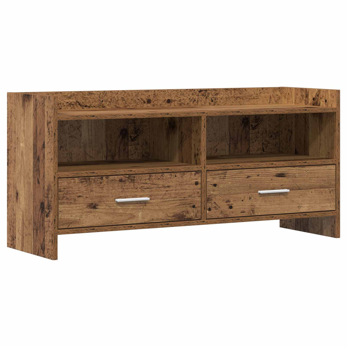 vidaXL TV-kast 100 x 33 x 47 cm Wit Bewerkt hout