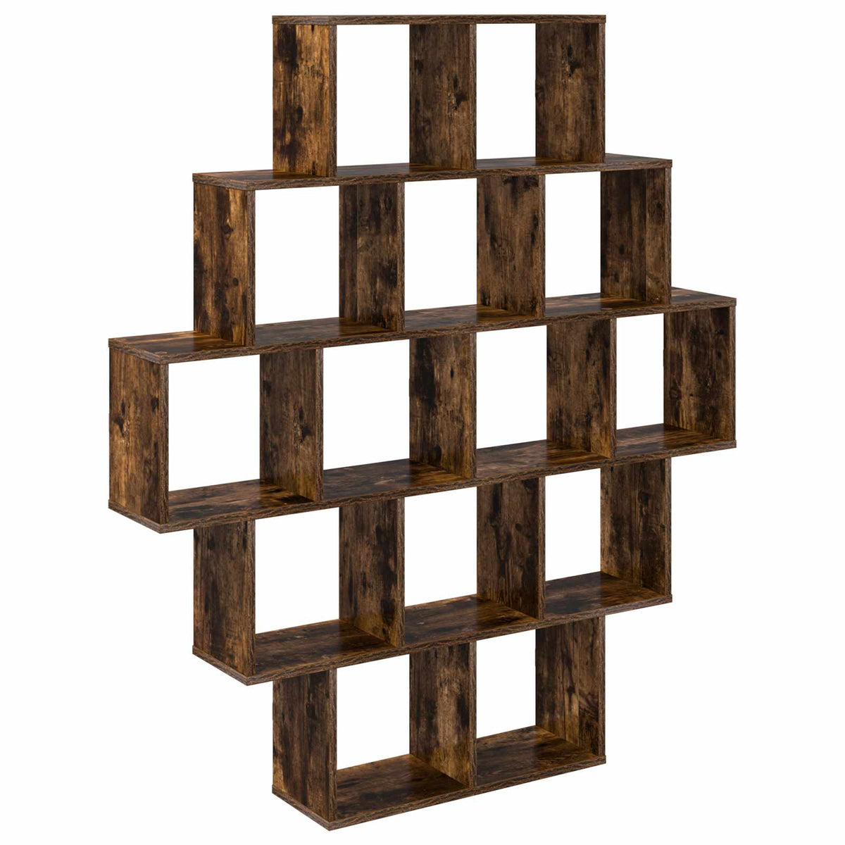 vidaXL Wandplank Wit 120 x 20 x 136 cm Bewerkt hout