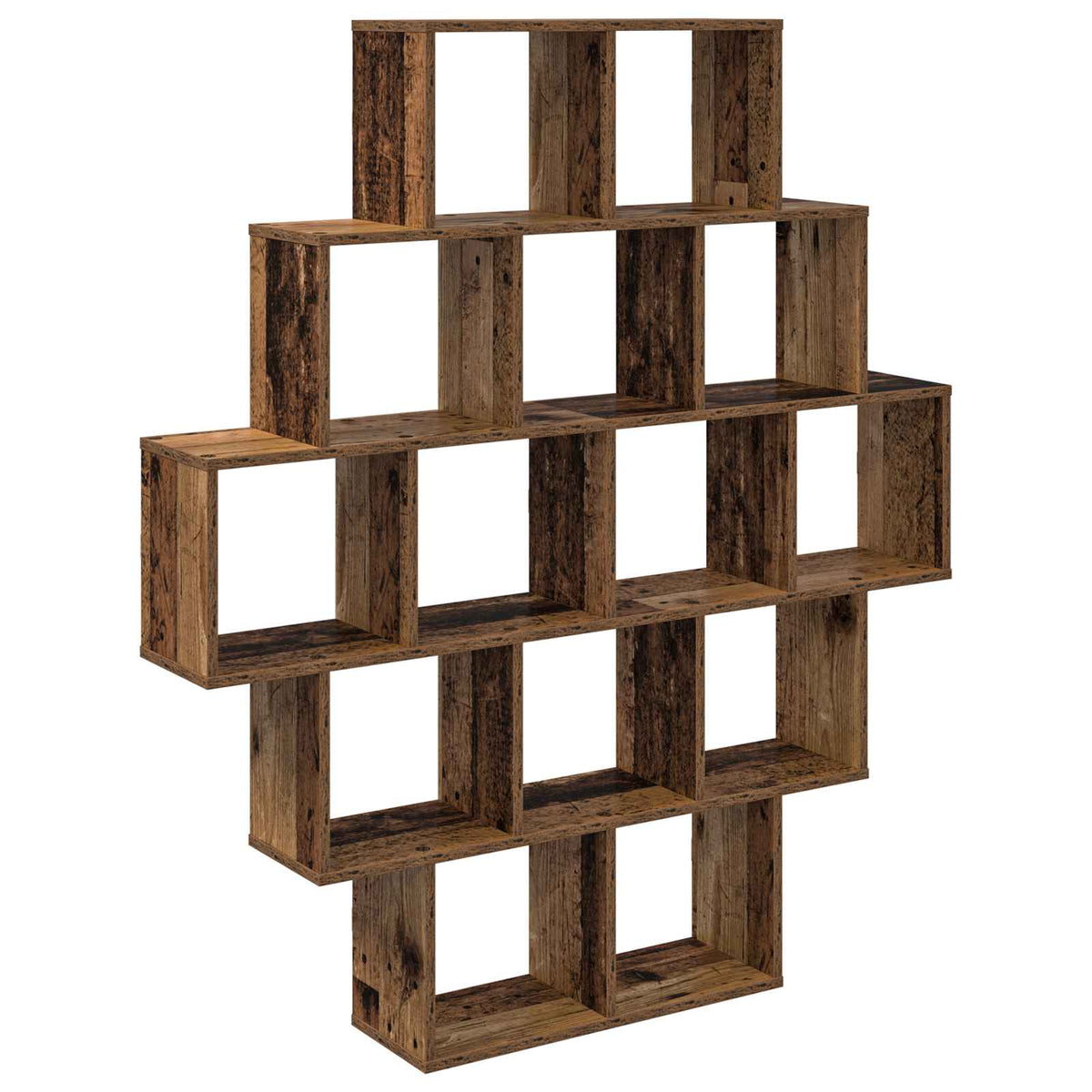 vidaXL Wandplank Wit 120 x 20 x 136 cm Bewerkt hout