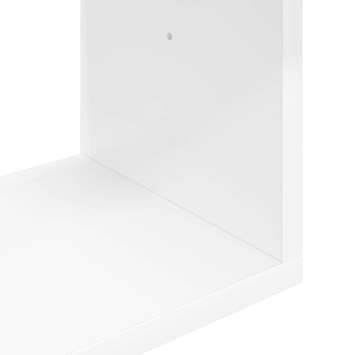 vidaXL Wandplank Wit 60 x 11 x 60 cm Bewerkt hout