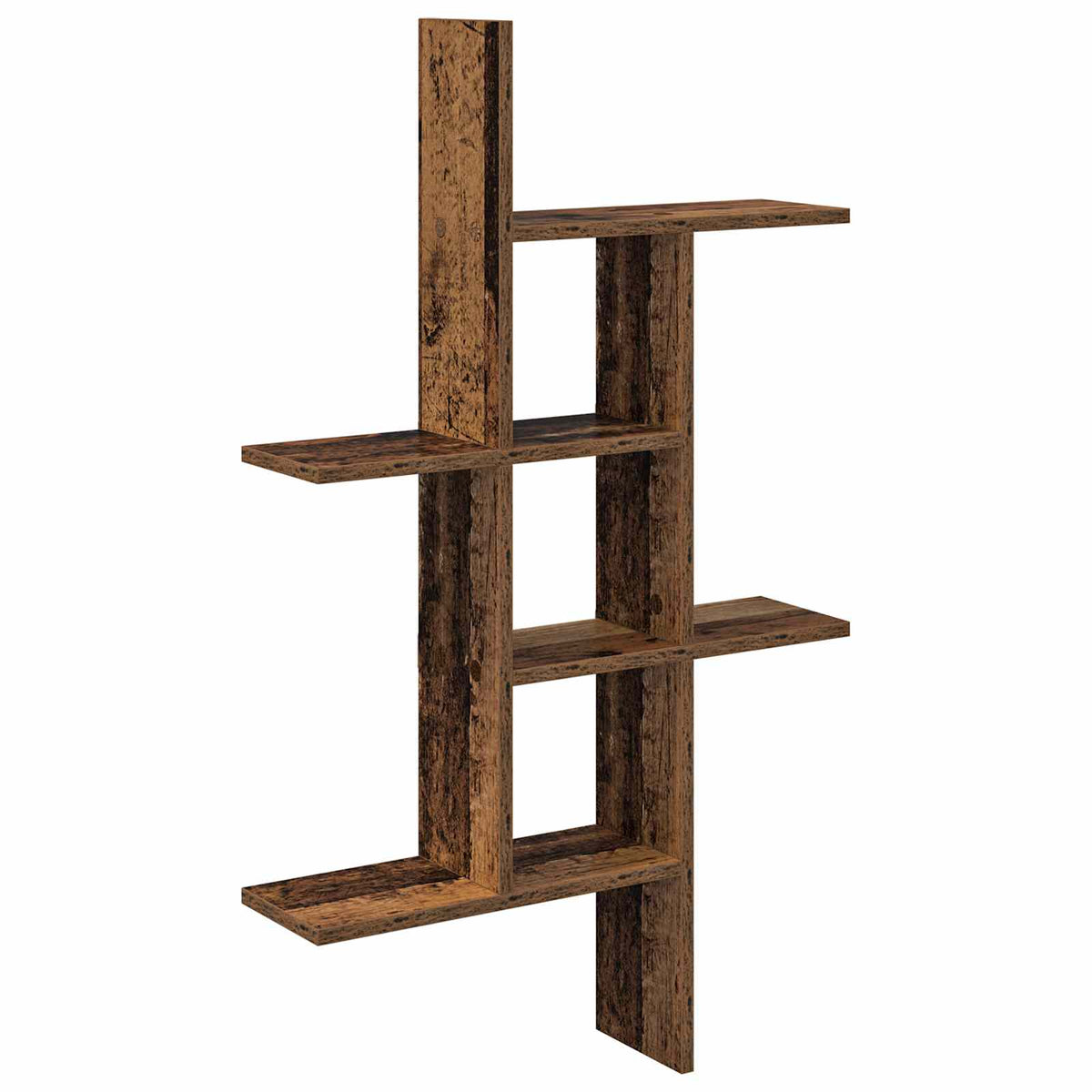 vidaXL Wandplank Wit 61 x 15 x 102 cm Bewerkt hout